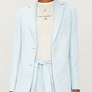 MAJE Sky Blue Linenblend Blazer NWT - LAST CHANCE -  ITEM IS AVAILABLE UNTIL 9/3